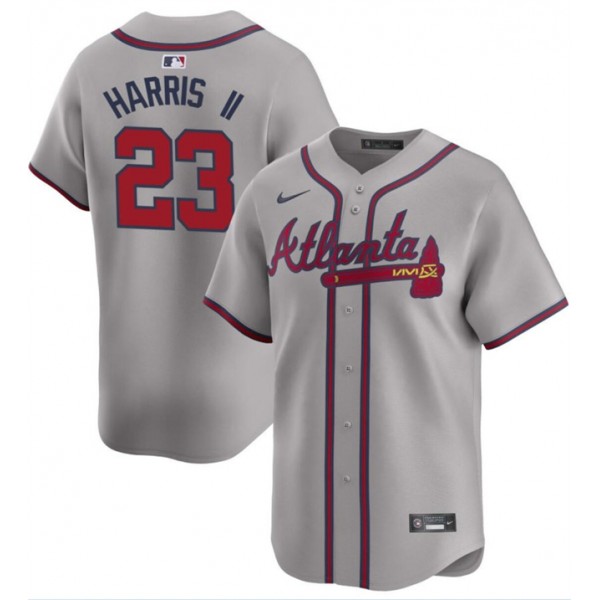 Atlanta Braves #23 Michael Harris II Gray 2024 Away Limited Stitched Jersey
