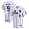 New York Mets #9 Brandon Nimmo White 2024 Home Limited Stitched Jersey
