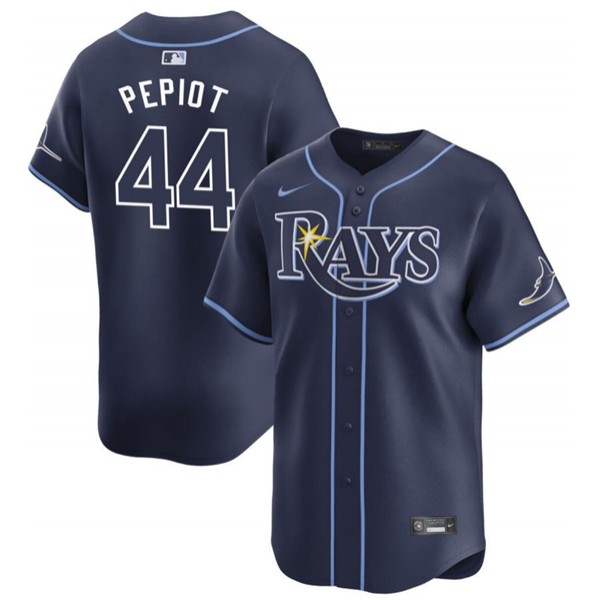 Tampa Bay Rays #44 Ryan Pepiot Navy 2024 Away Limited Stitched Jersey
