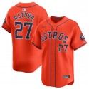 Houston Astros #27 Jose Altuve Orange 2024 Alternate Limited Stitched Jersey