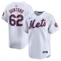New York Mets #62 Jose Quintana White 2024 Home Limited Stitched Jersey