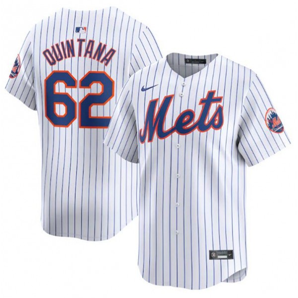 New York Mets #62 Jose Quintana White 2024 Home Limited Stitched Jersey