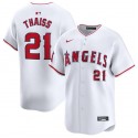 Los Angeles Angels #21 Matt Thaisse White Home Limited Stitched Jersey