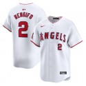 Los Angeles Angels #2 Luis Rengifo White Home Limited Stitched Jersey