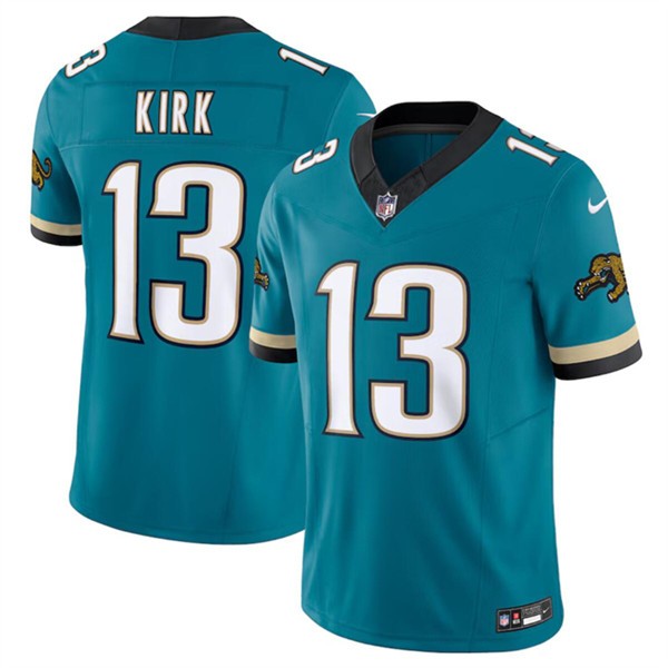 Jacksonville Jaguars #13 Christian Kirk Teal 2024 F.U.S.E. Prowler Throwback Vapor Limited Stitched Jersey