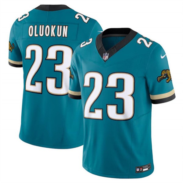 Jacksonville Jaguars #23 Foye Oluokun Teal 2024 F.U.S.E. Prowler Throwback Vapor Limited Stitched Jersey