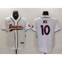 Denver Broncos #10 Bo Nix White Cool Base Stitched Jersey