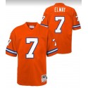 1990 Mitchell And Ness Orange Denver Broncos #7 John Elway Stitched Jersey