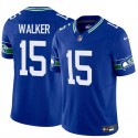 Seattle Seahawks #15 P.J. Walker Royal 2024 F.U.S.E Throwback Vapor Limited Stitched Jersey