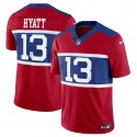 New York Giants #13 Jalin Hyatt Century Red Alternate Vapor F.U.S.E. Limited Stitched Jersey