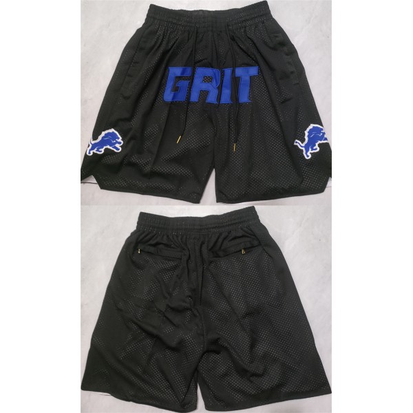 Detroit Lions Black Shorts