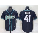 Jacksonville Jaguars #41 Josh Allen Black With Patch Cool Base Stitched Jersey