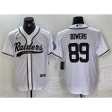 Las Vegas Raiders #89 Brock Bowers White Cool Base Stitched Jersey