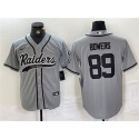 Las Vegas Raiders #89 Brock Bowers Gray Cool Base Stitched Jersey