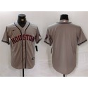 Houston Astros Blank Gray Cool Base Stitched Jersey