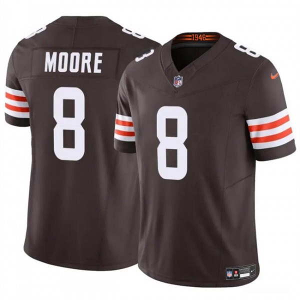 Cleveland Browns #8 Elijah Moore Brown 2023 F.U.S.E Vapor Limited Stitched Jersey