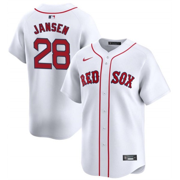 Boston Red Sox #28 Danny Jansen White 2024 Home Limited Stitched Jersey