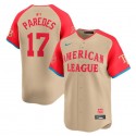 American League #17 Isaac Paredes Cream 2024 All-Star Limited Stitched Jersey