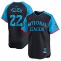 National League #22 Christian Yelich Navy 2024 All-Star Limited Stitched Jersey