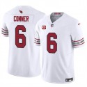 Arizona Cardinals #6 James Conner White 2024 F.U.S.E. With 3-Star C Patch Vapor Untouchable Limited Stitched Jersey
