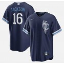 Kansas City Royals #16 Bo Jackson Navy City Connect Cool Base Stitched Jersey