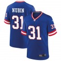 New York Giants #31 Tyler Nubin Royal Classic Stitched Game Jersey
