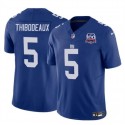 New York Giants #5 Kayvon Thibodeaux Blue 2024 F.U.S.E. 100TH Season Patch Vapor Untouchable Limited Stitched Jersey