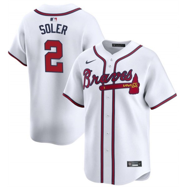 Atlanta Braves #2 Jorge Soler White 2024 Home Limited Stitched Jersey