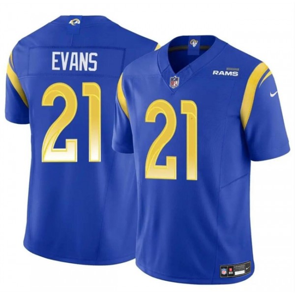 Los Angeles Rams #21 Zach Evans Blue 2024 F.U.S.E Vapor Untouchable Stitched Jersey