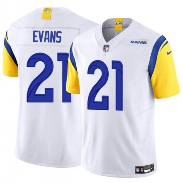 Los Angeles Rams #21 Zach Evans White 2024 F.U.S.E Vapor Untouchable Stitched Jersey