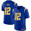 Los Angeles Chargers #12 Derius Davis Royal 2024 Vapor Limited Stitched Jersey