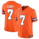 Denver Broncos #7 John Elway Orange F.U.S.E. Mile High Collection 1977 Throwback Vapor Limited Stitched Jersey