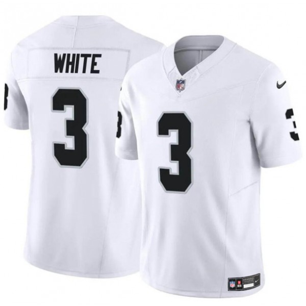 Las Vegas Raiders #3 Zamir White White F.U.S.E. Vapor Stitched Jersey