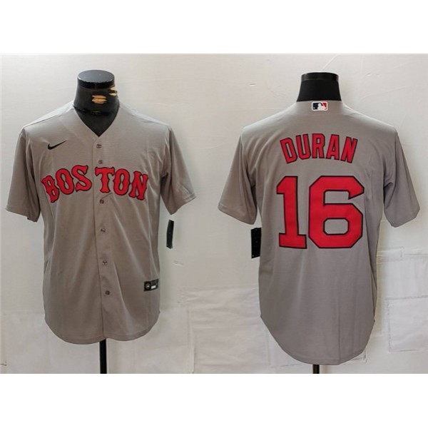 Boston Red Sox #16 Jarren Duran Gray Stitched Jersey