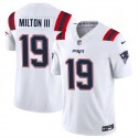 New England Patriots #19 Joe Milton III White 2023 F.U.S.E. Vapor Limited Stitched Jersey
