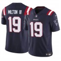 New England Patriots #19 Joe Milton III Navy 2024 F.U.S.E. Vapor Limited Stitched Jersey