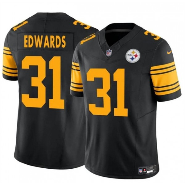 Pittsburgh Steelers #31 Daijun Edwards Black 2024 F.U.S.E. Color Rush Limited Stitched Jersey