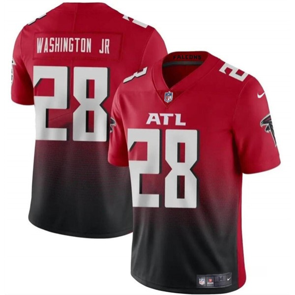 Atlanta Falcons #28 Carlos Washington Jr Red Black Vapor Untouchable Limited Stitched Jersey