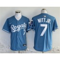 Kansas City Royals #7 Bobby Witt Jr. Blue 2024 Limited Stitched Jersey