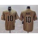 New England Patriots #10 Drake Maye Olive 2022 Salute To Service Limited Stitched Jersey