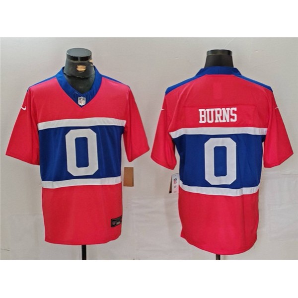 New York Giants #0 Brian Burns Century Red Alternate Vapor F.U.S.E. Limited Stitched Jersey
