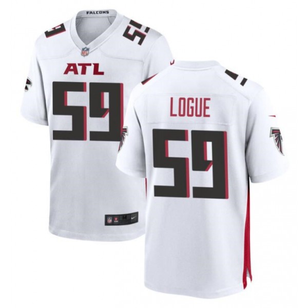 Atlanta Falcons #59 Zion Logue White Limited Stitched Game Jersey