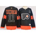 Philadelphia Flyers #11 Travis Konecny Black 2024 Stitched Jersey