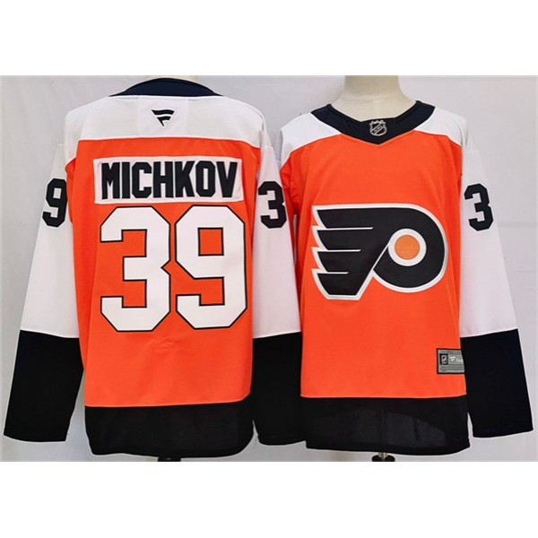 Philadelphia Flyers #39 Matvei Michkov Orange 2024 Stitched Jersey