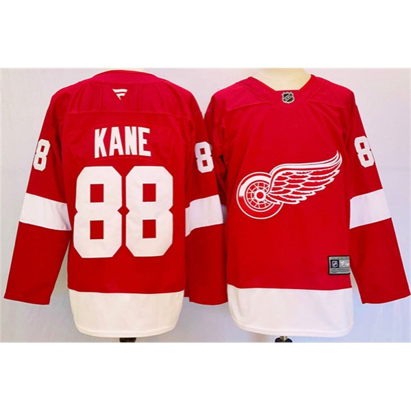 Detroit Red Wings #88 Patrick Kane Red 2024-25 Stitched Jersey