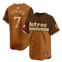 Houston Astros #7 C.J. Stroud Brown Mexico Vapor Jersey