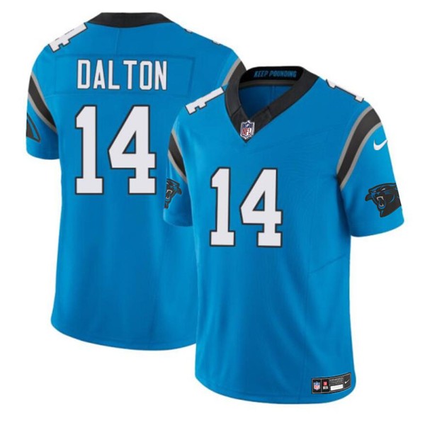Carolina Panthers #14 Andy Dalton Blue 2024 F.U.S.E. Vapor Limited Stitched Jersey