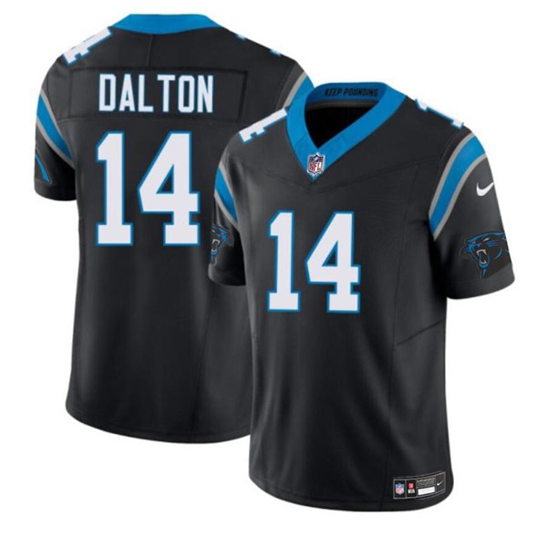 Carolina Panthers #14 Andy Dalton Black 2024 F.U.S.E. Vapor Limited Stitched Jersey
