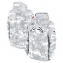 Los Angeles Chargers 2024 Arctic Camo Salute To Service Club Fleece Pullover Hoodie