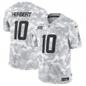 Los Angeles Chargers #10 Justin Herbert Arctic Camo 2024 F.U.S.E. Salute To Service Limited Stitched Jersey